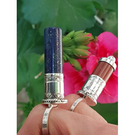 Sterling silver ring and jasper TurbanGirl, Bijuterii de argint lucrate manual, handmade