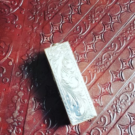 Sterling silver pendant Wonder Box, Bijuterii de argint lucrate manual, handmade