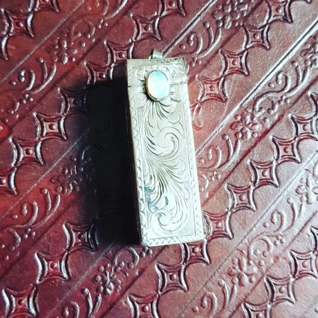 Sterling silver pendant Wonder Box, Bijuterii de argint lucrate manual, handmade