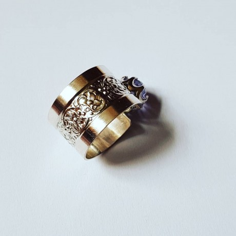 Sterling silver engagement ring LilaMoves, Bijuterii de argint lucrate manual, handmade