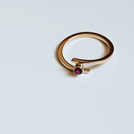14k gold engagement ring LoveTwist, Bijuterii de argint lucrate manual, handmade