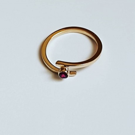 14k gold engagement ring LoveTwist, Bijuterii de argint lucrate manual, handmade