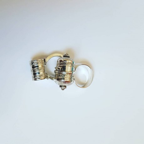 Sterling silver ring HeartsandArrows, Bijuterii de argint lucrate manual, handmade