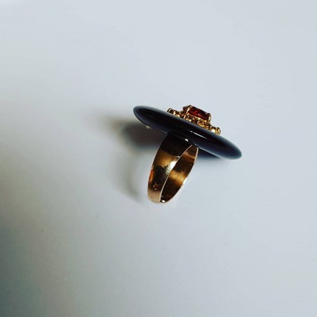 14k gold ring Planetoid, Bijuterii de argint lucrate manual, handmade