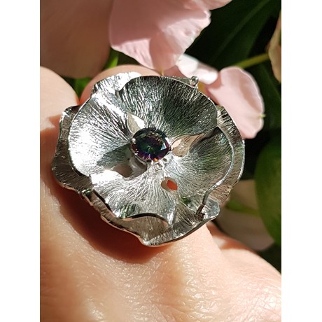 Sterling silver ring Summer Flirting, Bijuterii de argint lucrate manual, handmade