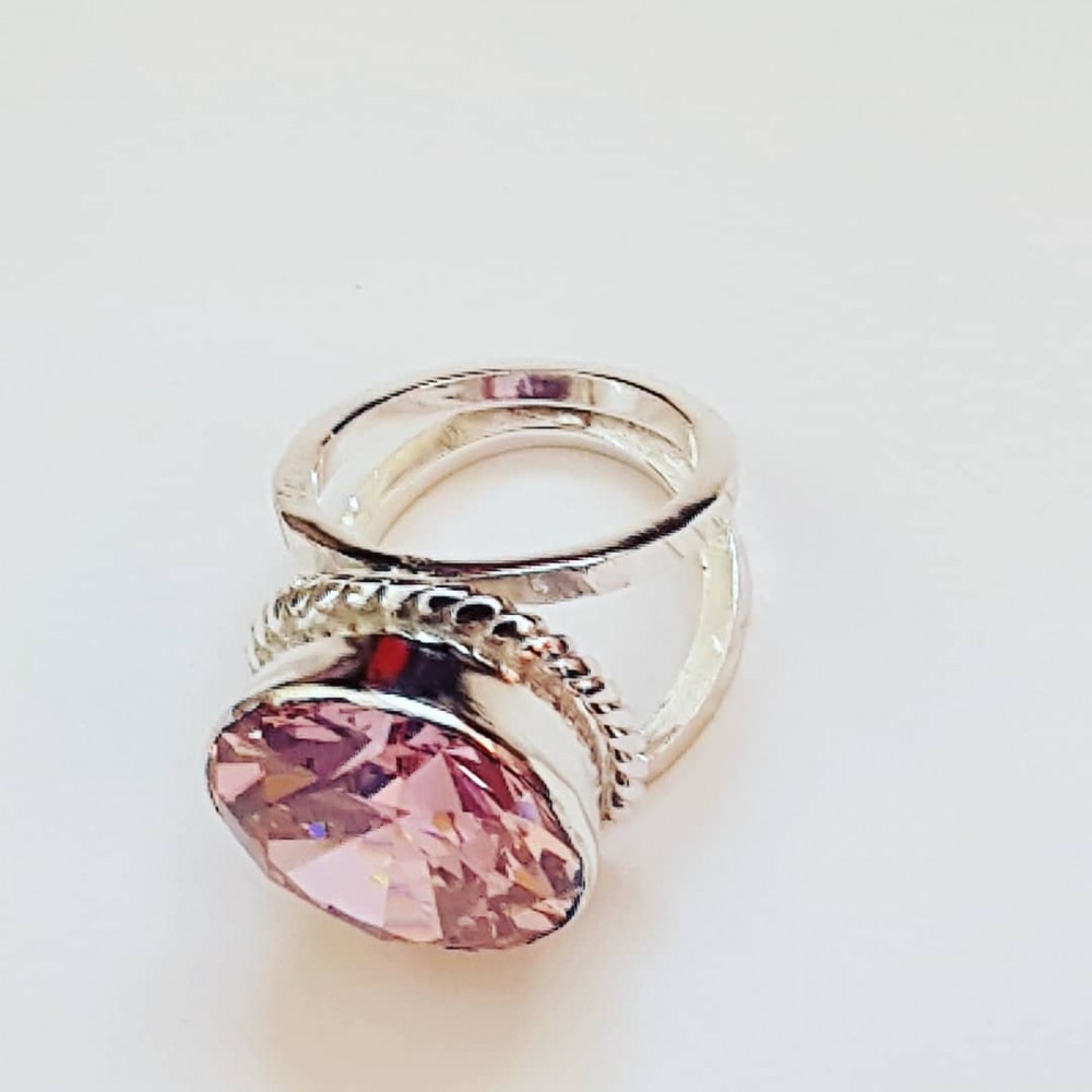 Sterling silver ring Starry Pinks