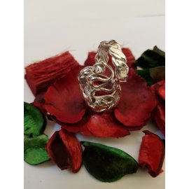Sterling silver ring Twists and Turns