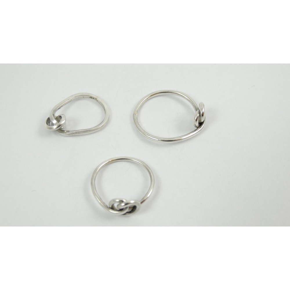 Sterling silver rings Love Knot