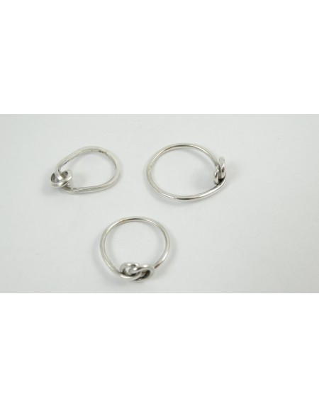 Sterling silver rings Love Knot, Bijuterii de argint lucrate manual, handmade