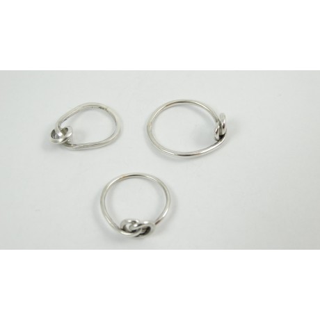 Sterling silver rings Love Knot, Bijuterii de argint lucrate manual, handmade