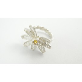 Sterling silver and pure filigree ring Beaucoup De Reve