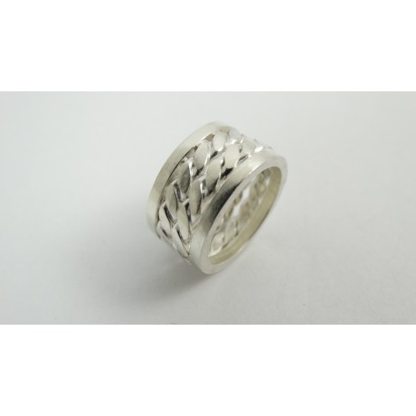 Sterling silver engagement ring Grammar of Love, Bijuterii de argint lucrate manual, handmade