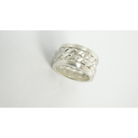 Sterling silver engagement ring Grammar of Love, Bijuterii de argint lucrate manual, handmade