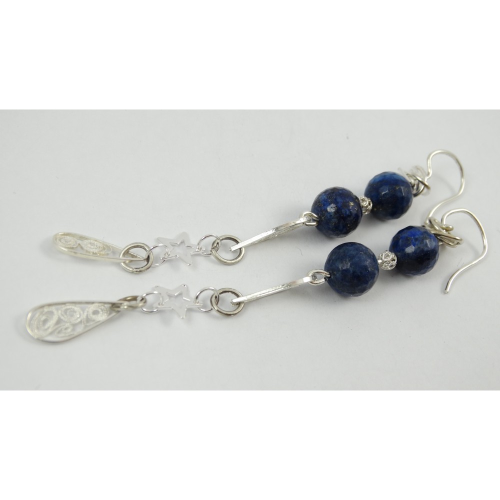 Sterling silver and pure filigree earrings Parure pour moi
