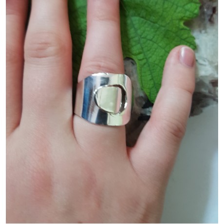Sterling silver ring Caressive, Bijuterii de argint lucrate manual, handmade