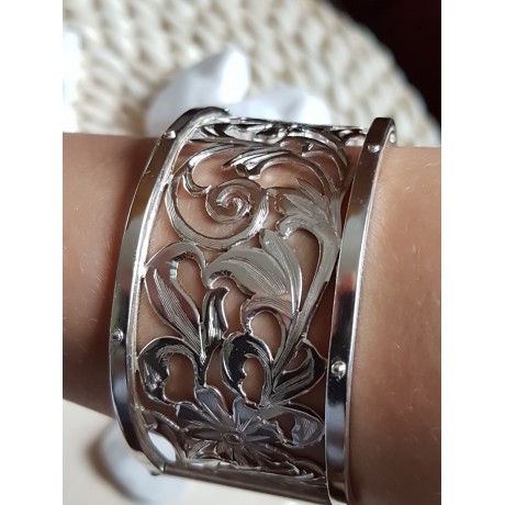 Silver bracelet, Bijuterii de argint lucrate manual, handmade