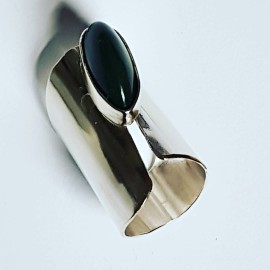 Sterling silver ring with natural aventurine Agona