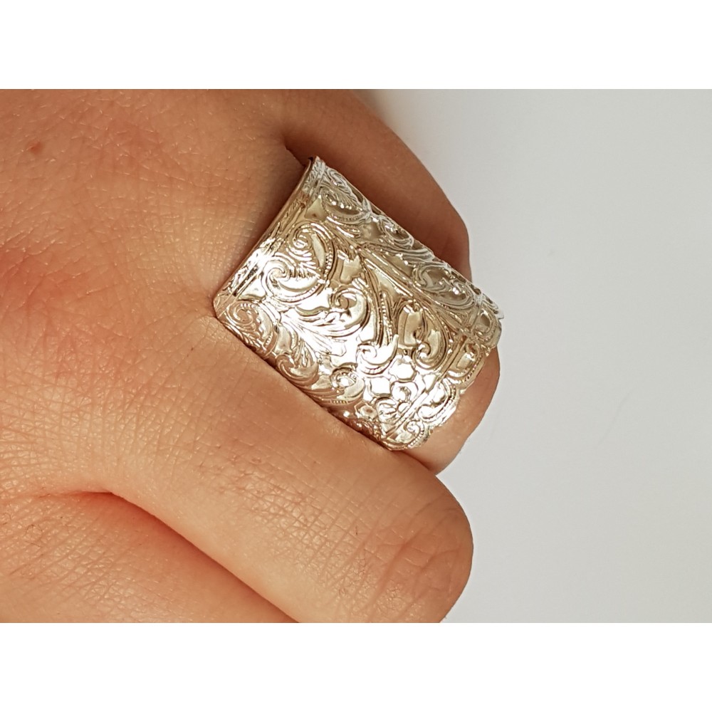 Sterling silver ring Safehaven