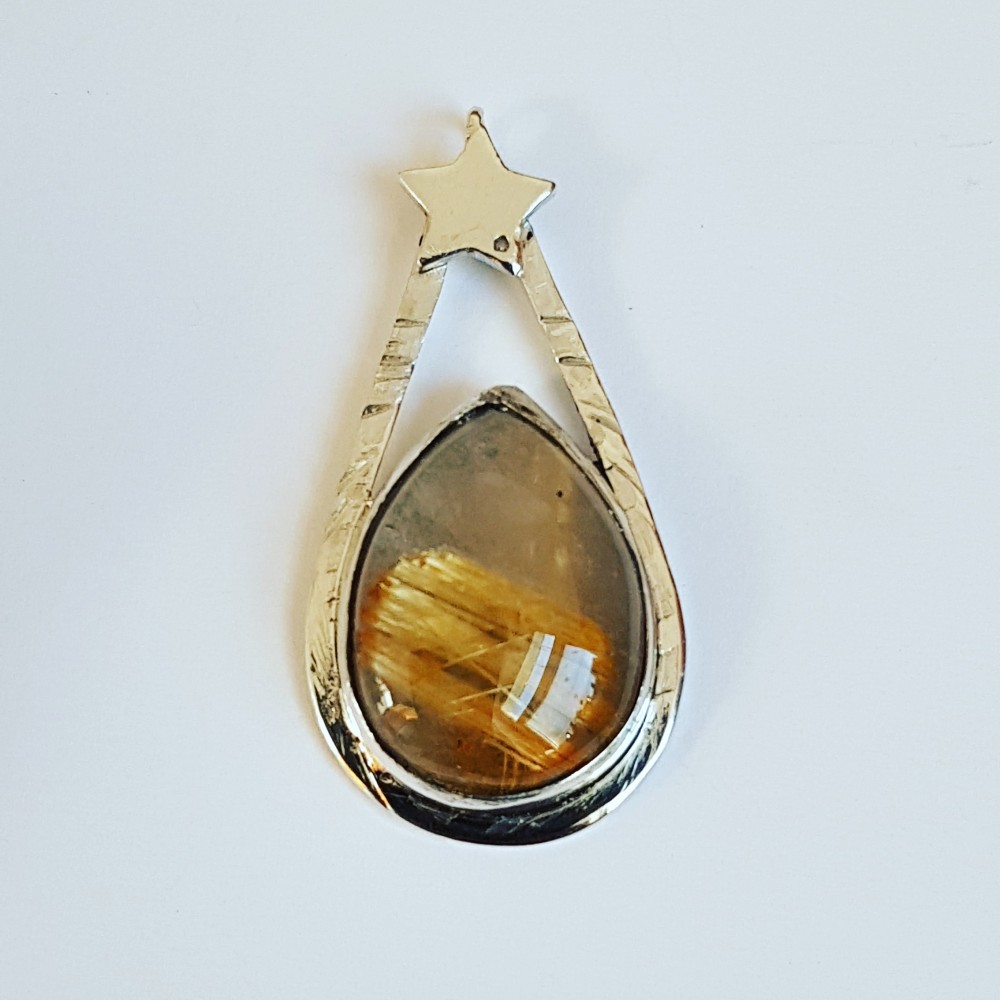 Sterling silver pendant Honey times