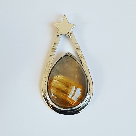 Sterling silver pendant Honey times, Bijuterii de argint lucrate manual, handmade