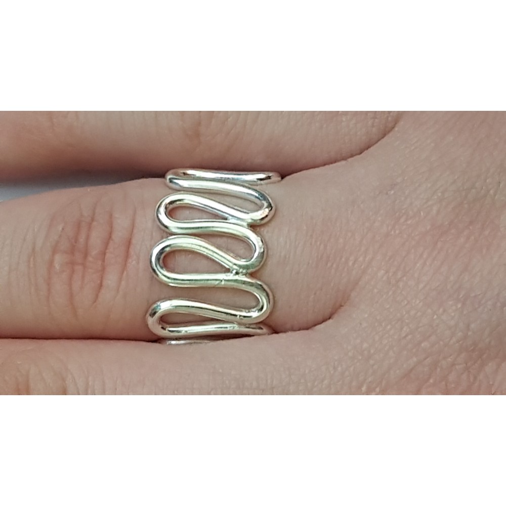 Sterling silver ring Wavish