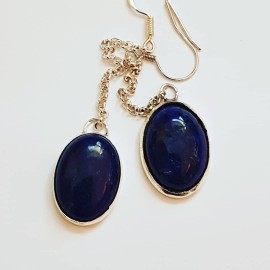 Sterling silver earrings Blue Longin'