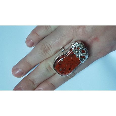 Sterling silver ring with natural jaspers stone,  Jaspers arousal, Bijuterii de argint lucrate manual, handmade