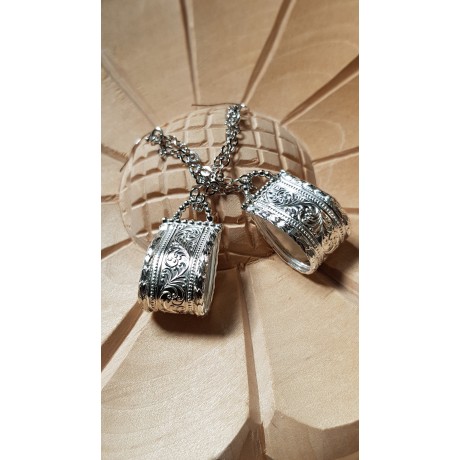 Sterling silver earrings Love Sweet Tooth, Bijuterii de argint lucrate manual, handmade