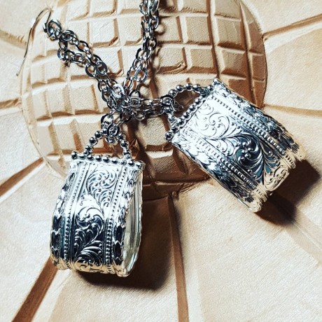 Sterling silver earrings Love Sweet Tooth, Bijuterii de argint lucrate manual, handmade