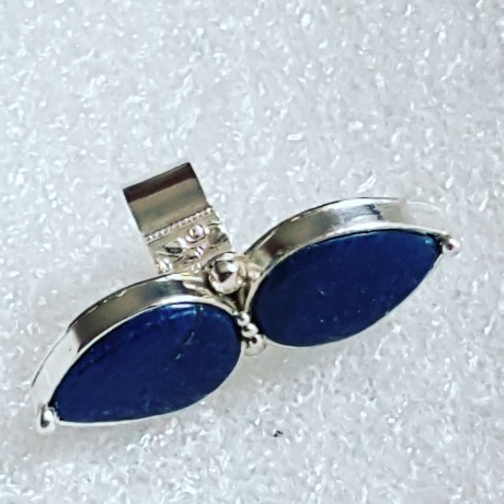 Sterling silver ring with natural lapislazuli Sibling Blues , Bijuterii de argint lucrate manual, handmade