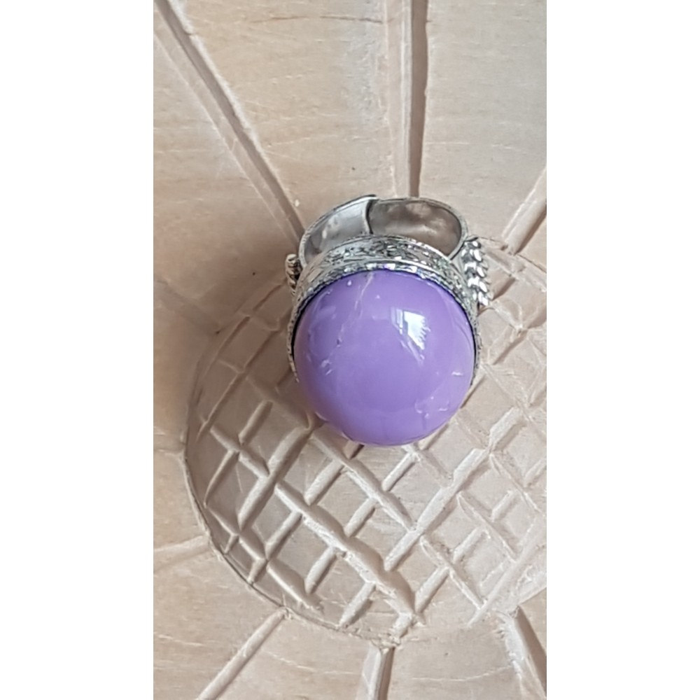 Sterling silver ring with natural phosphosiderite stone CandyLove