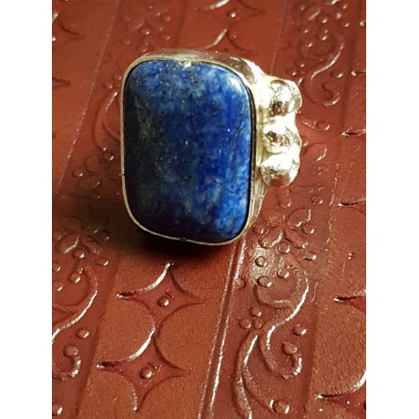 Sterling silver ring with natural lapislazuli Blue Anew, Bijuterii de argint lucrate manual, handmade