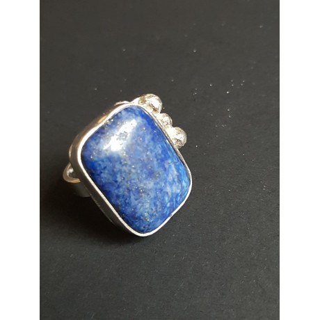 Sterling silver ring with natural lapislazuli Blue Anew, Bijuterii de argint lucrate manual, handmade