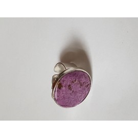 Inel din Ag masiv Ag925 cu piatră naturală Plain Purple
