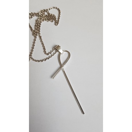 Silver necklace Ag925 Entangled, Bijuterii de argint lucrate manual, handmade