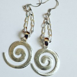 Sterling silver earrings Summer Coils