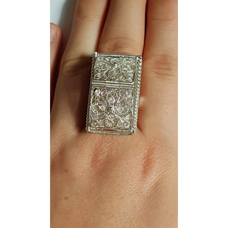 Sterling silver ring Summer Bridgin ', Bijuterii de argint lucrate manual, handmade