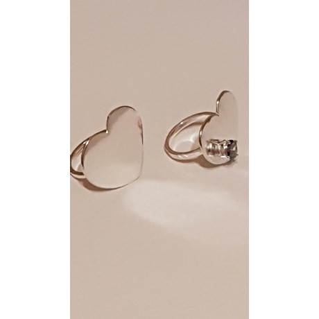 Silver Ag925 heart rings, Bijuterii de argint lucrate manual, handmade