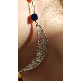 Sterling silver and filigree earrings Moon Match