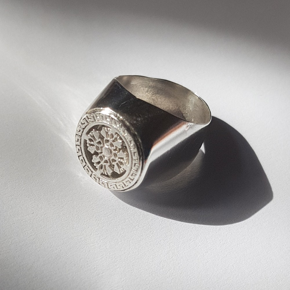 Sterling silver ring Crossy