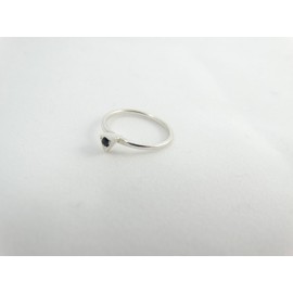 Sterling silver engagement ring Pinch of Glow