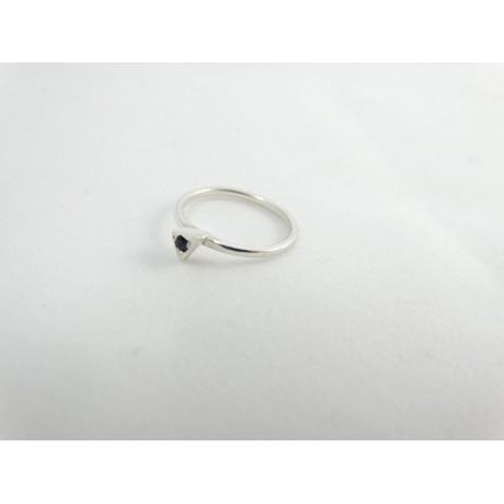 Sterling silver engagement ring Pinch of Glow, Bijuterii de argint lucrate manual, handmade