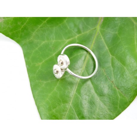 Sterling silver engagement ring Love Nest, Bijuterii de argint lucrate manual, handmade