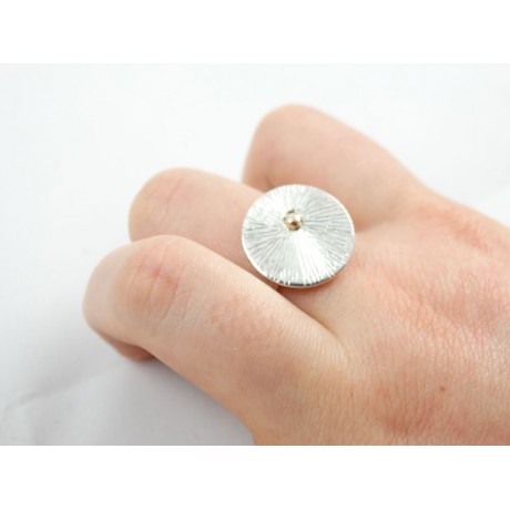 Sterling silver engagement ring LoveMap, Bijuterii de argint lucrate manual, handmade