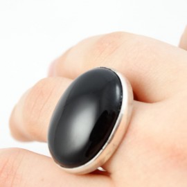 Sterling silver ring Shades of Blackness