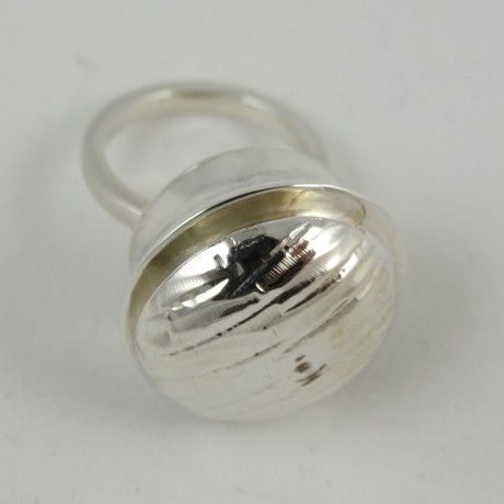 Sterling silver ring Soft Eruption, Bijuterii de argint lucrate manual, handmade