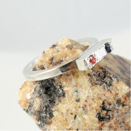 Sterling silver engagement ring Muse, Bijuterii de argint lucrate manual, handmade