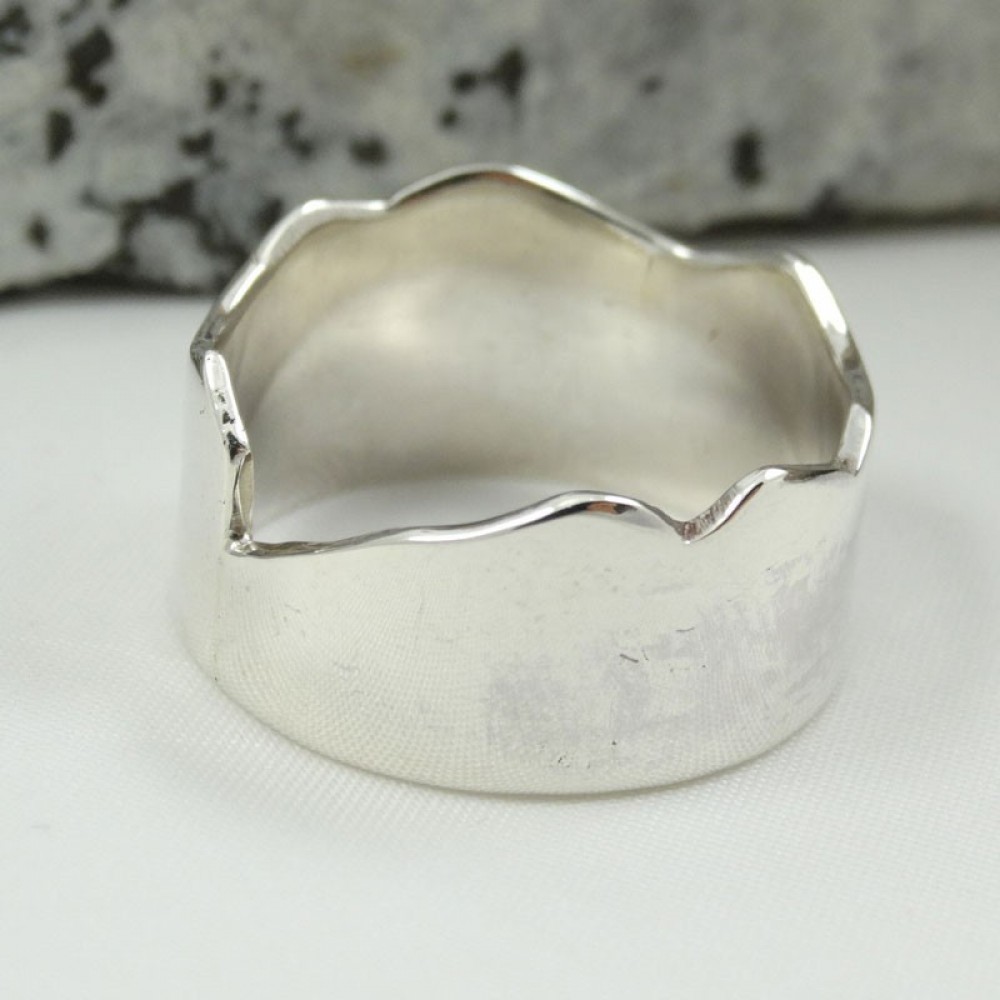 Sterling silver ring Hooked, for men