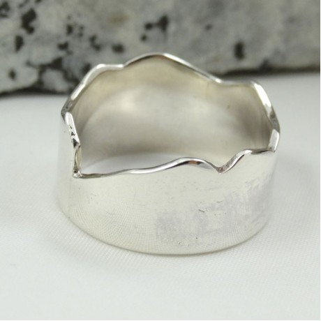 Sterling silver ring Hooked, for men, Bijuterii de argint lucrate manual, handmade