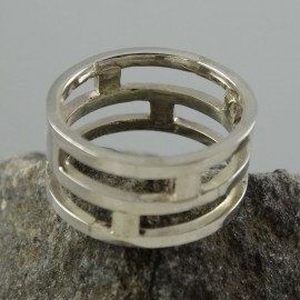 Sterling silver ring Hyphen, Bijuterii de argint lucrate manual, handmade